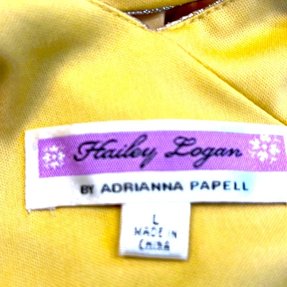 Adrianna Papeli Harvey Logan Metallic Dress - Picture 9 of 12